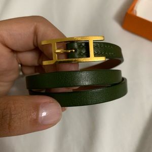 Hermes Hapi bracelet small size green authentic